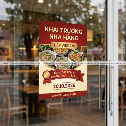 In Poster Quảng Cáo Sự Kiện - Mẫu Đẹp, In Nhanh Kịp Khai Trương, Hội Thảo