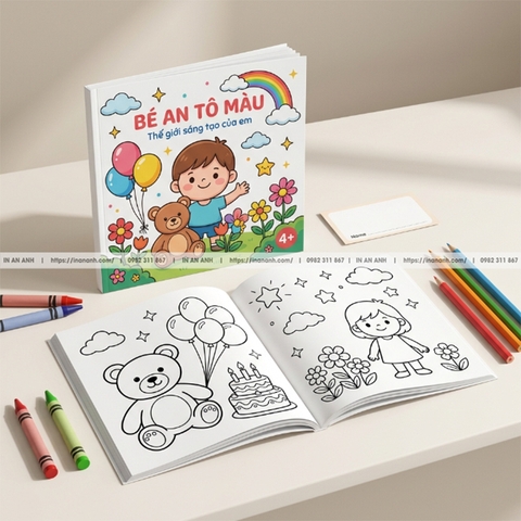 In Sách Tô Màu Theo Yêu Cầu – Giá Rẻ, In Nhanh