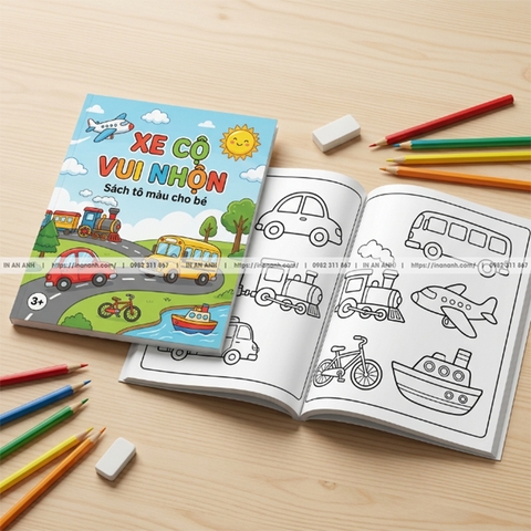 In Sách Tô Màu Theo Yêu Cầu – Giá Rẻ, In Nhanh