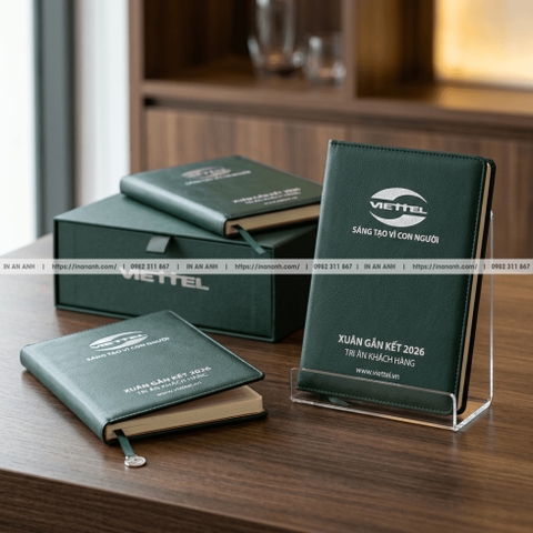 In Sổ Tay Quà Tặng Doanh Nghiệp, In Logo - Quà Tết, Sự Kiện, Tri Ân Đối Tác