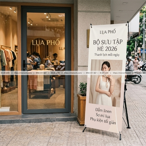 In Standee Quảng Cáo - Standee Chữ X, Cuốn, Để Bàn, Thiết Kế & In Lấy Ngay
