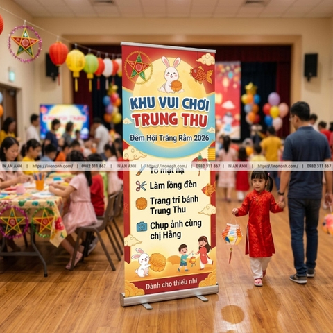 In Background, Poster, Standee Trung Thu - Trang Trí Sự Kiện Đêm Hội Trăng Rằm
