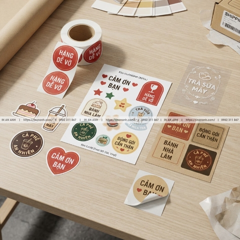 In Sticker Theo Yêu Cầu Giá Rẻ Lấy Liền Thiết Kế Sticker Đẹp