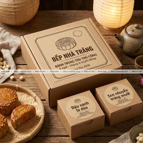 In Tem Nhãn Bánh Trung Thu - Tem Dán Hộp, Nhãn Mác Theo Thương Hiệu