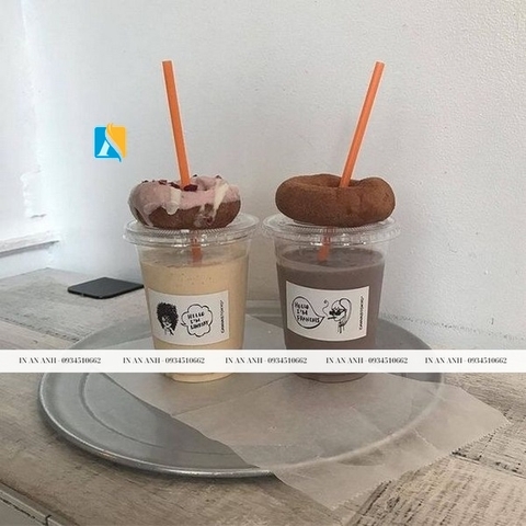 Tem dán ly nhựa