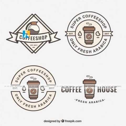 In tem dán ly trà sữa, ly cafe nhựa đẹp lấy nhanh, giá rẻ