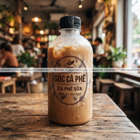 Decal trong dán bao bì cà phê