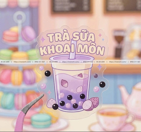Mẫu tem decal trong đẹp