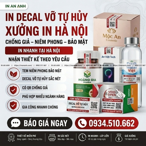 In Decal Vỡ Tự Hủy – Xưởng In Hà Nội