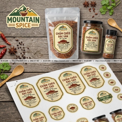 In Tem Chai Nước Mắm, Tương Ớt, Gia Vị
