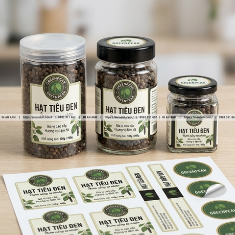 In Tem Chai Nước Mắm, Tương Ớt, Gia Vị