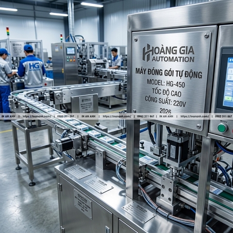 In Tem Nhôm Khắc Laser Cho Máy Móc, Thiết Bị