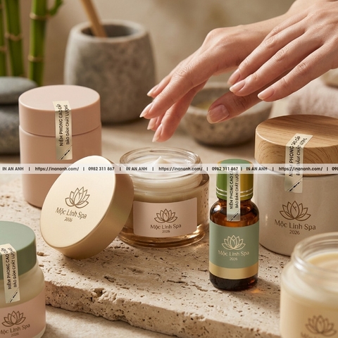 Tem Niêm Phong Nắp Lọ Decal Vỡ Chống Bóc