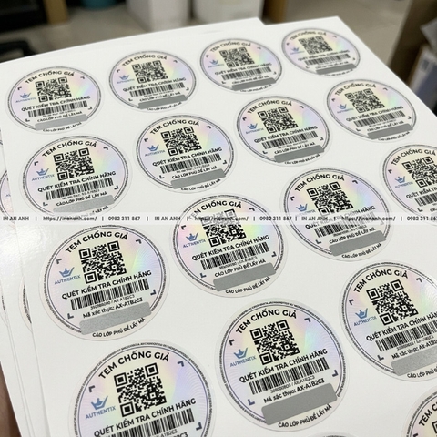 In Tem Mã Vạch QR Code Giá Rẻ Sắc Nét Dễ Quét Lấy Ngay