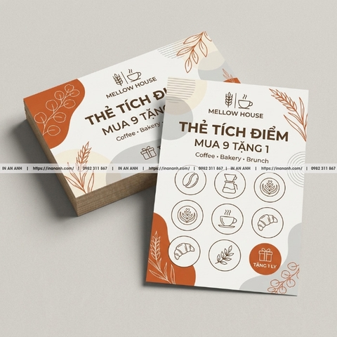 In Thẻ Tích Điểm Giá Rẻ Thiết Kế Mẫu Thẻ Đẹp Thu Hút Khách