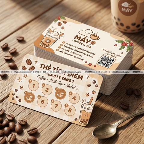 In Thẻ Tích Điểm Giá Rẻ Thiết Kế Mẫu Thẻ Đẹp Thu Hút Khách
