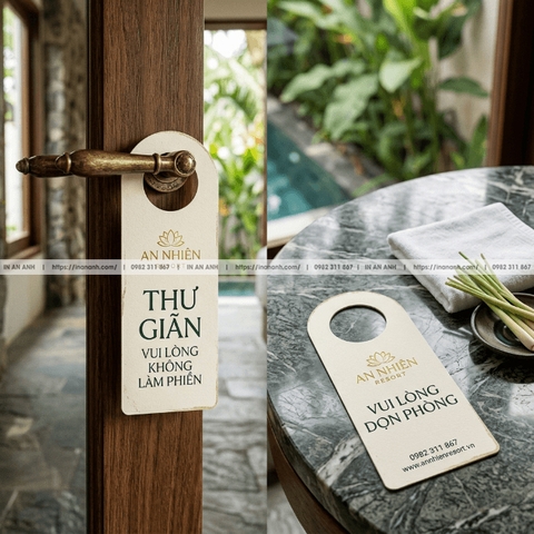 In Thẻ Treo Cửa (Door Hanger) - Cho Khách Sạn, Homestay, Cửa Hàng