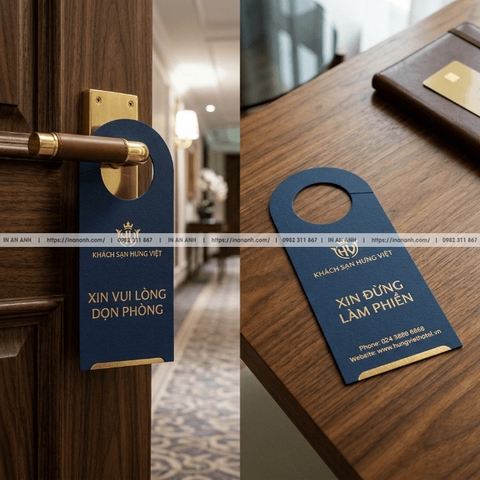 In Thẻ Treo Cửa (Door Hanger) - Cho Khách Sạn, Homestay, Cửa Hàng