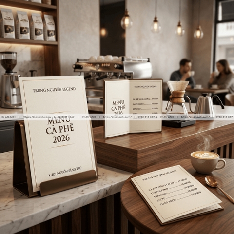 In Menu Quán Cafe - Thiết Kế Thực Đơn Trẻ Trung, Bắt Trend, Hút Khách