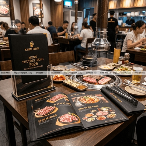 In Menu Nhà Hàng Cao Cấp - Thiết Kế Thực Đơn Sang Trọng, Chuẩn Thương Hiệu