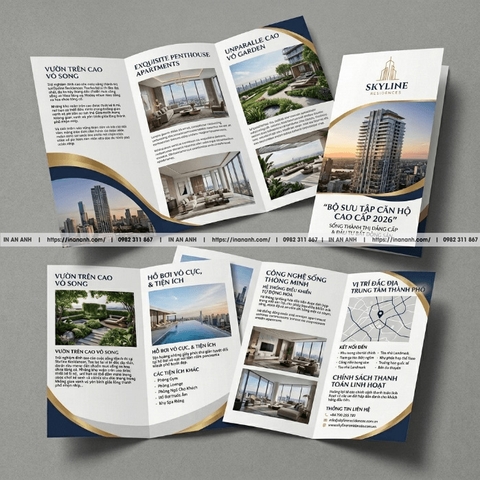 In Tờ Rơi Gấp 3 Giá Rẻ, Thiết Kế Brochure Đẹp Lấy Ngay