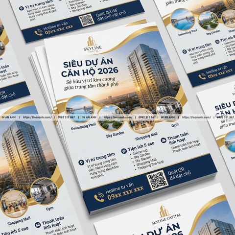 In Tờ Rơi Bất Động Sản - Chuyên Nghiệp, Cao Cấp, Đúng Tiêu Chuẩn Dự Án