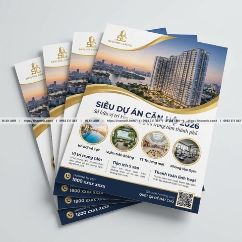 In Tờ Rơi Bất Động Sản - Chuyên Nghiệp, Cao Cấp, Đúng Tiêu Chuẩn Dự Án