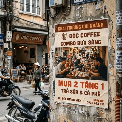 In Tờ Rơi Dán Tường - Khổ Lớn, Giấy Đặc Biệt, Dán Bền Không Phai