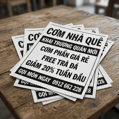 In Tờ Rơi Đơn Giản, Đen Trắng - Tiết Kiệm Tối Đa Cho Tin Tức, Thông Báo