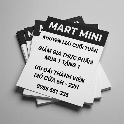 In Tờ Rơi Đơn Giản, Đen Trắng - Tiết Kiệm Tối Đa Cho Tin Tức, Thông Báo