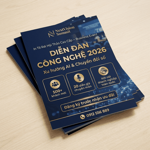 In Tờ Rơi Sự Kiện, Event, Hội Thảo - Chuyên Nghiệp, Nhanh, Đúng Deadline