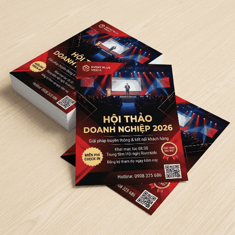 In Tờ Rơi Sự Kiện, Event, Hội Thảo - Chuyên Nghiệp, Nhanh, Đúng Deadline