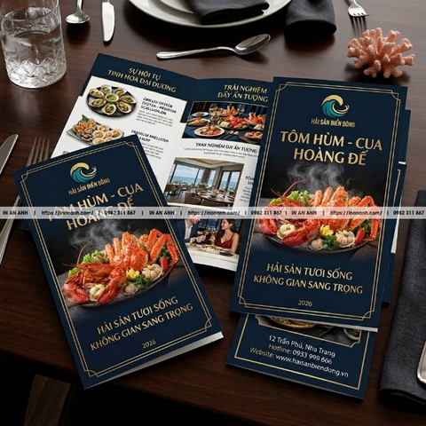In Tờ Rơi Nhà Hàng, Cafe, Trà Sữa - Menu, Khuyến Mãi, Khai Trương