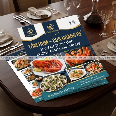 In Tờ Rơi Nhà Hàng, Cafe, Trà Sữa - Menu, Khuyến Mãi, Khai Trương