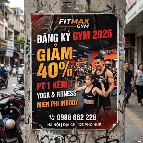 In Tờ Rơi Dán Tường - Khổ Lớn, Giấy Đặc Biệt, Dán Bền Không Phai