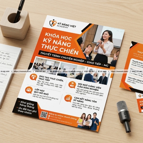 In Tờ Rơi Tuyển Sinh - Trường Học, Trung Tâm, Du Học, Đào Tạo