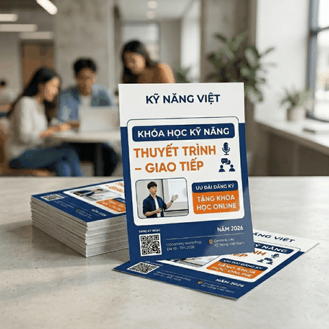 In Tờ Rơi Trung Tâm Tiếng Anh, IELTS, Kỹ Năng - Chiêu Sinh Hiệu Quả