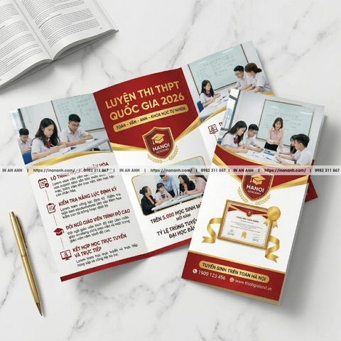 In Tờ Rơi Tuyển Sinh - Trường Học, Trung Tâm, Du Học, Đào Tạo
