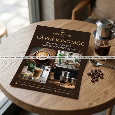 In Tờ Rơi Nhà Hàng, Cafe, Trà Sữa - Menu, Khuyến Mãi, Khai Trương