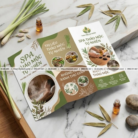 In Flyer Spa, Thẩm Mỹ, Nail - Thiết Kế Sang Trọng, In Cao Cấp Tại Hà Nội