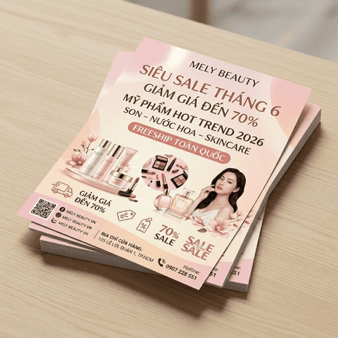 In Tờ Rơi Shop Thời Trang, Mỹ Phẩm - Trendy, Bắt Mắt, In Nhanh