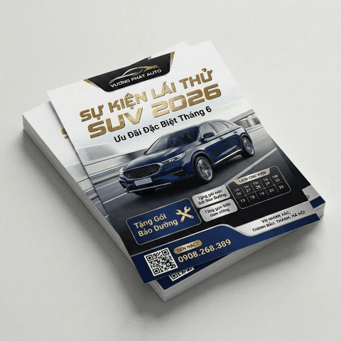 In Tờ Rơi Showroom Xe Ô Tô, Đại Lý - Cao Cấp, Đẳng Cấp Thương Hiệu