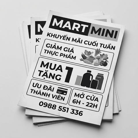 In Tờ Rơi Đơn Giản, Đen Trắng - Tiết Kiệm Tối Đa Cho Tin Tức, Thông Báo