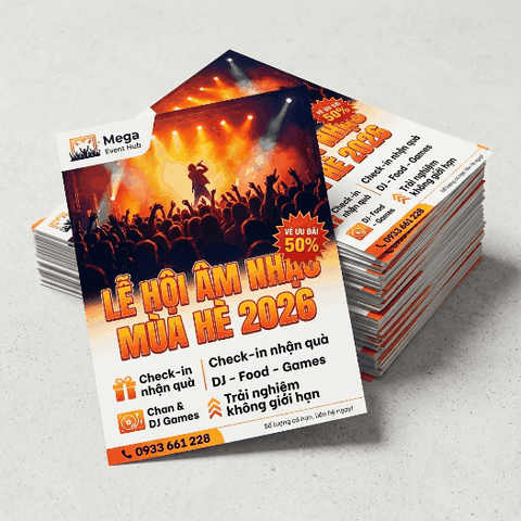 In Tờ Rơi Sự Kiện, Event, Hội Thảo - Chuyên Nghiệp, Nhanh, Đúng Deadline