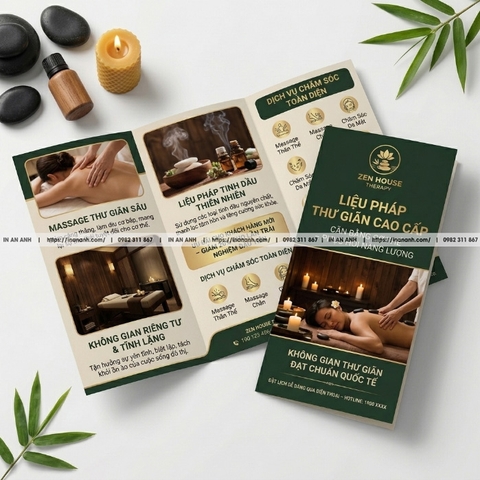 In Flyer Spa, Thẩm Mỹ, Nail - Thiết Kế Sang Trọng, In Cao Cấp Tại Hà Nội