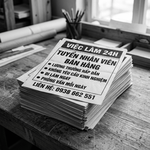 In Tờ Rơi Đơn Giản, Đen Trắng - Tiết Kiệm Tối Đa Cho Tin Tức, Thông Báo