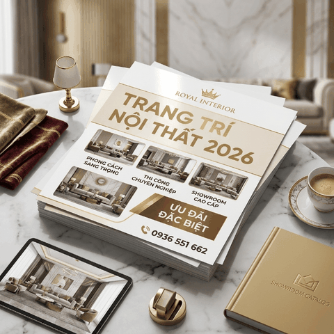 In Tờ Rơi Nội Thất, Xây Dựng, Trang Trí - Sang Trọng, Chuyên Nghiệp