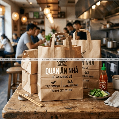 In Túi Giấy Theo Yêu Cầu - In Logo Thương Hiệu, Thiết Kế Riêng