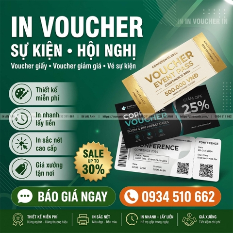 In Voucher Cho Event Sự Kiện Hội Nghị