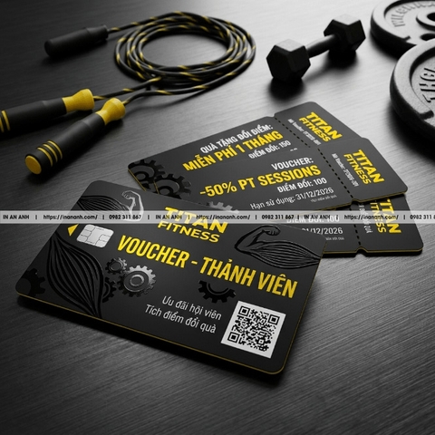Gói In  Ấn Trọn Bộ Voucher – Thẻ Tích Điểm – Gift Card